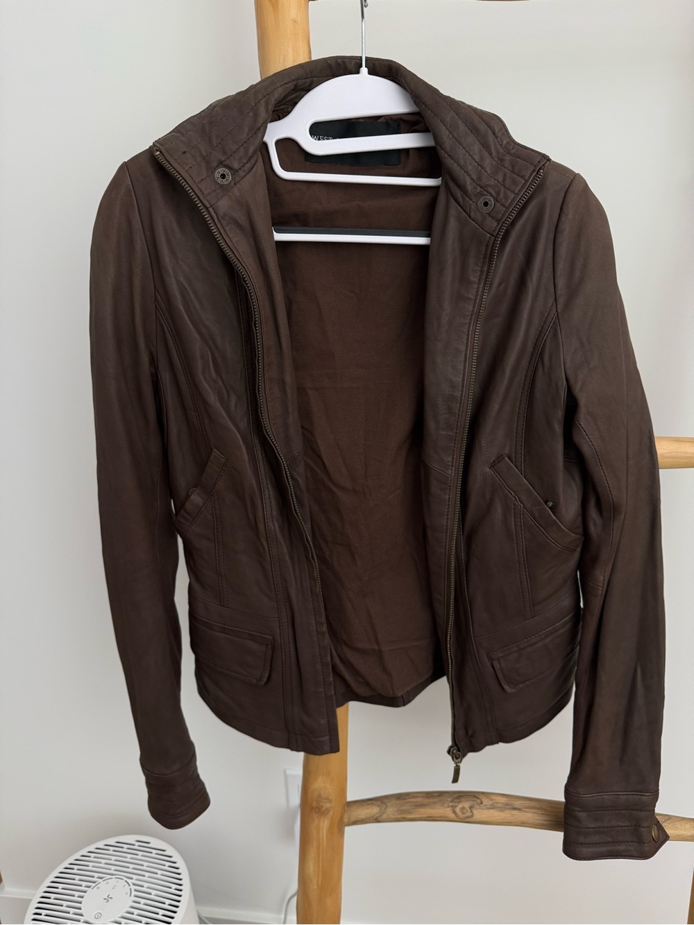 West Coast Leather Zip Front Moto Jacket genuine leather